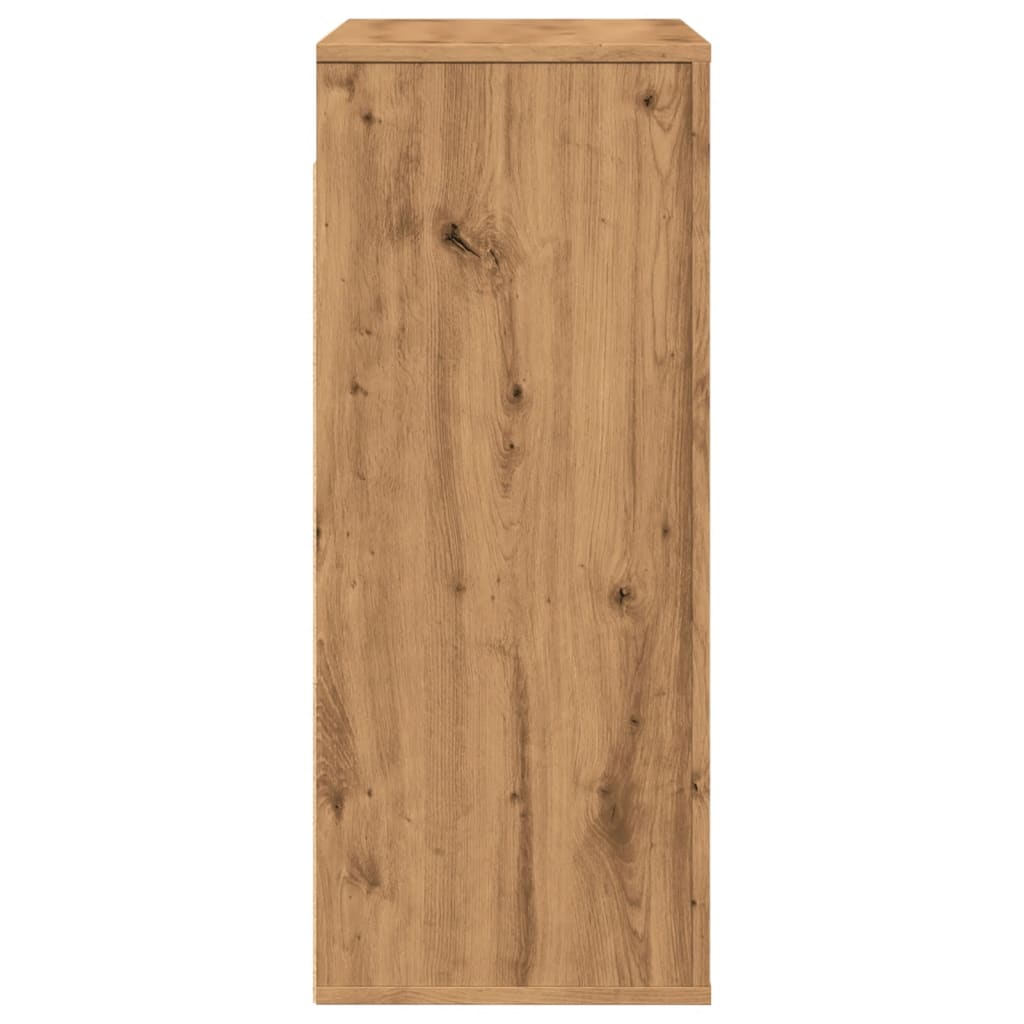 Mobile a Parete Rovere Artigianale 80x33x80cm Legno Multistrato