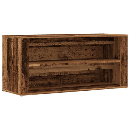 Scarpiera Legno Vecchio 100x35x45 cm in Truciolato - homemem39