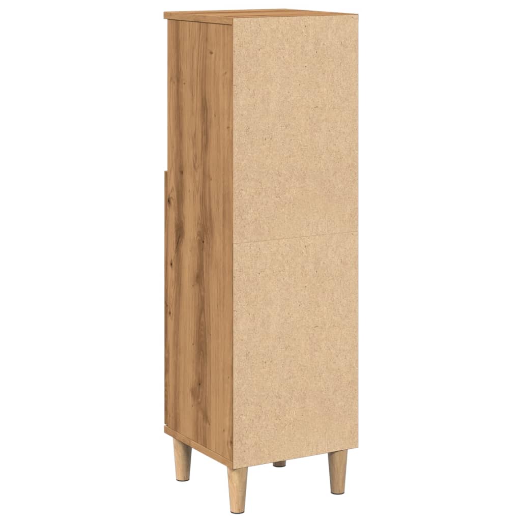 Armadietto da Bagno Rovere Artigianale 30x30x100 cm Truciolato | homemem39