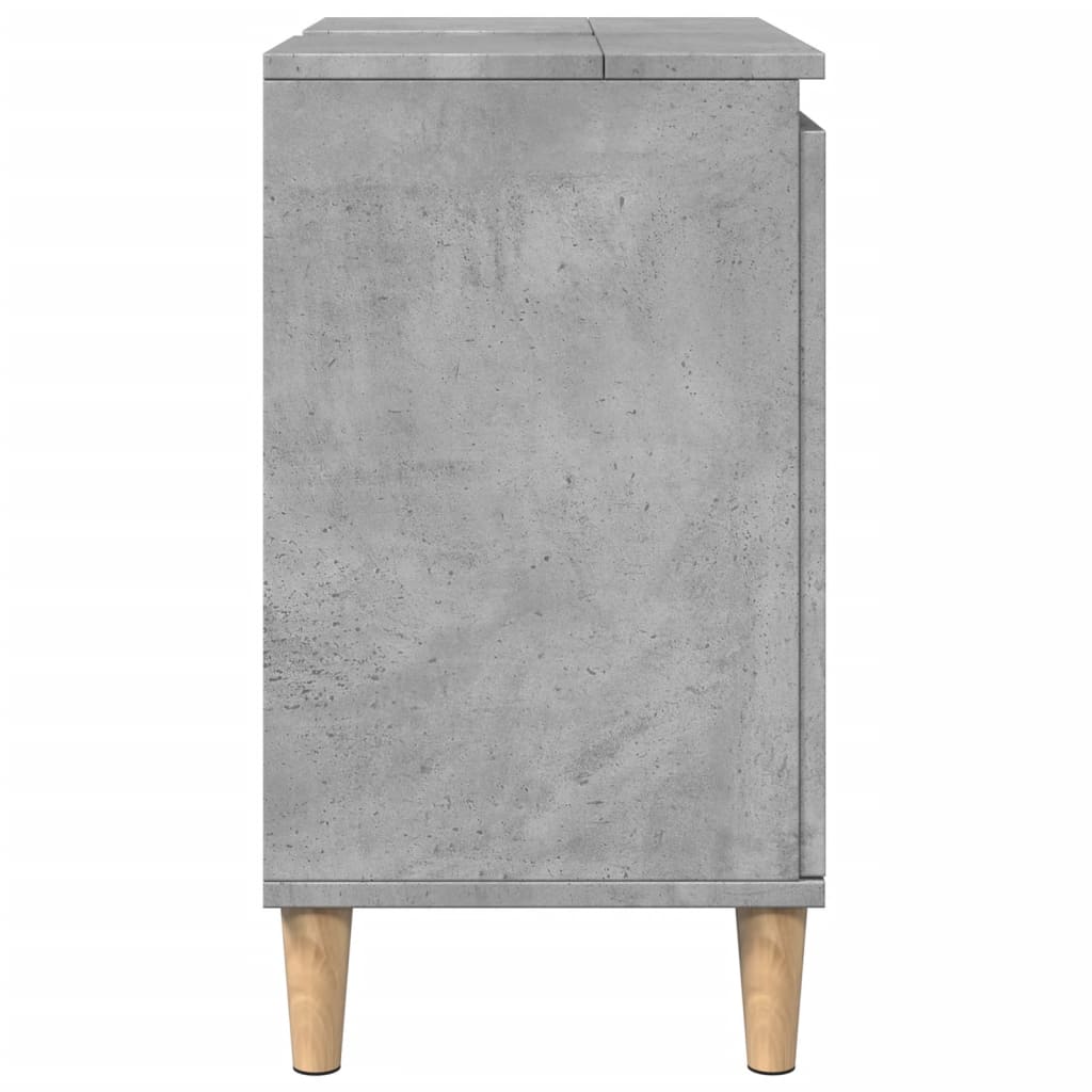 Mobile Lavabo Grigio Cemento 58x33x60 cm in Legno Multistrato | homemem39