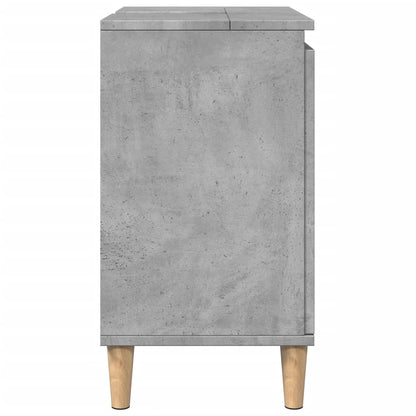 Mobile Lavabo Grigio Cemento 58x33x60 cm in Legno Multistrato | homemem39