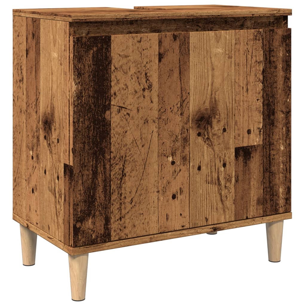 Mobile Lavabo Legno Antico 58x33x60 cm in Legno Multistrato | homemem39