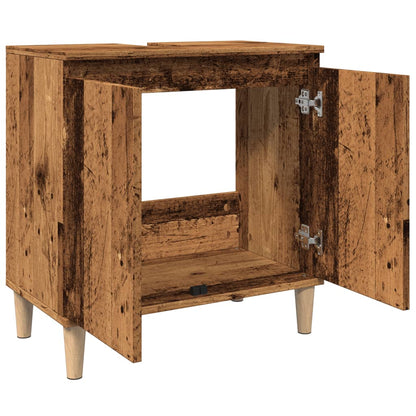 Mobile Lavabo Legno Antico 58x33x60 cm in Legno Multistrato | homemem39