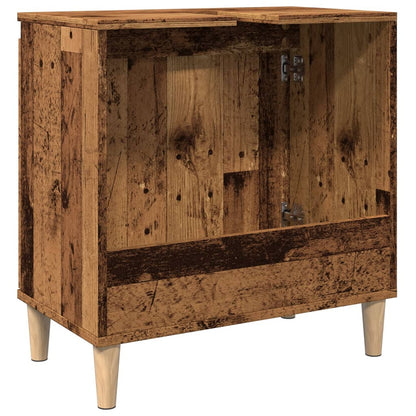 Mobile Lavabo Legno Antico 58x33x60 cm in Legno Multistrato | homemem39