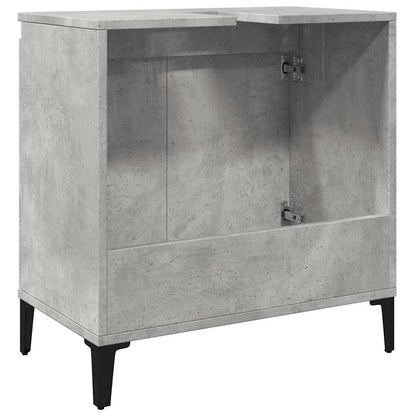 Mobile Lavabo Grigio Cemento 58x33x60 cm in Legno Multistrato | homemem39