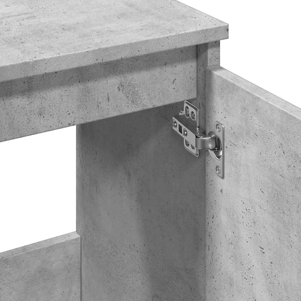 Mobile Lavabo Grigio Cemento 58x33x60 cm in Legno Multistrato | homemem39