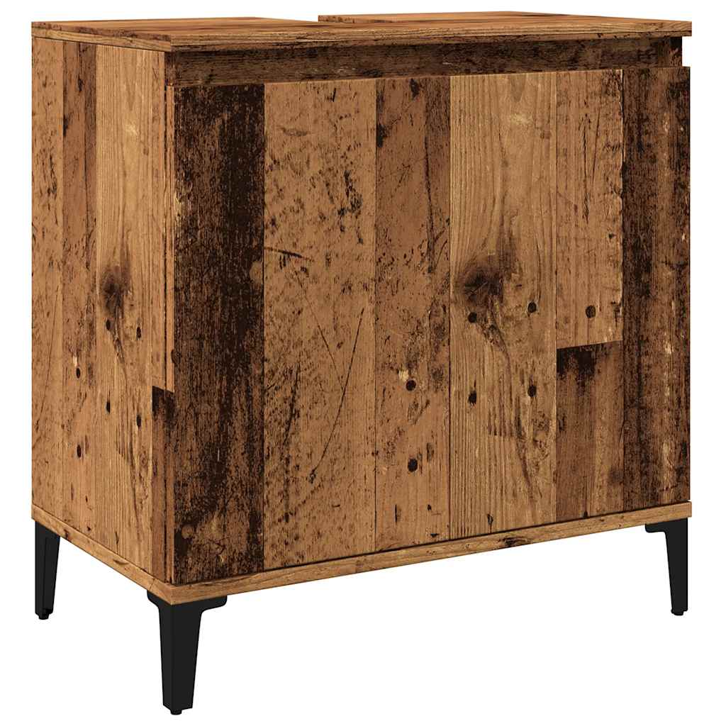 Mobile Lavabo Legno Antico 58x33x60 cm in Legno Multistrato | homemem39