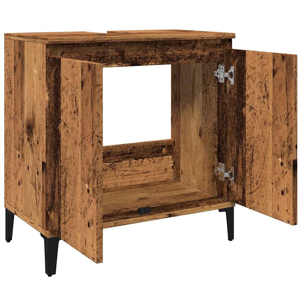 Mobile Lavabo Legno Antico 58x33x60 cm in Legno Multistrato | homemem39