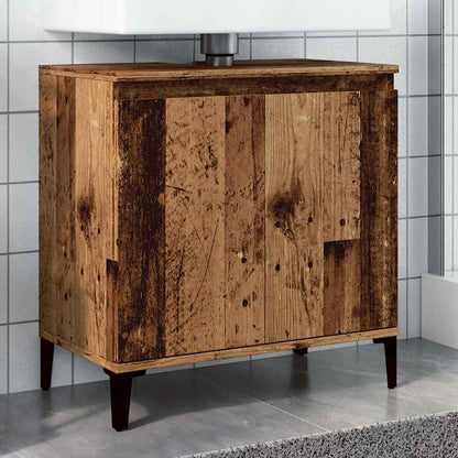 Mobile Lavabo Legno Antico 58x33x60 cm in Legno Multistrato