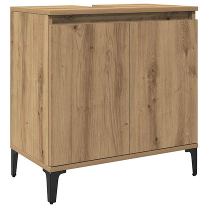 Mobile Lavabo Rovere Artigianale 58x33x60 cm Legno Multistrato | homemem39