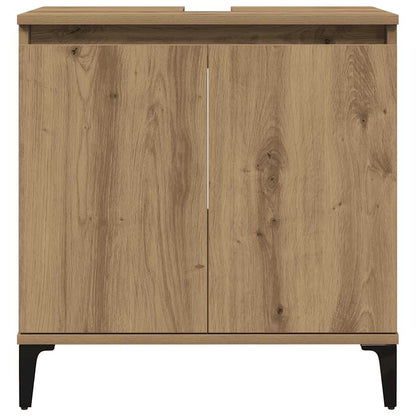 Mobile Lavabo Rovere Artigianale 58x33x60 cm Legno Multistrato | homemem39