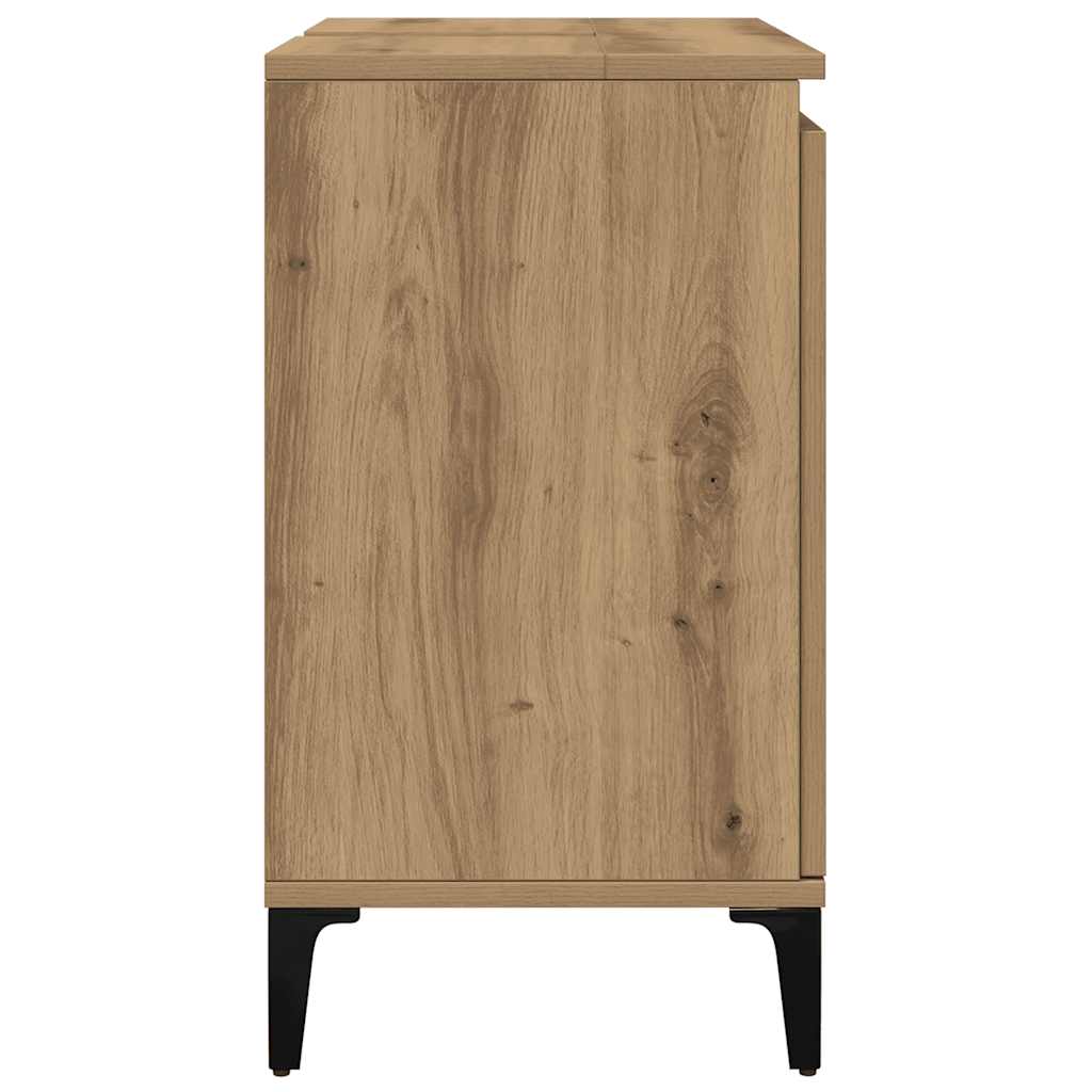 Mobile Lavabo Rovere Artigianale 58x33x60 cm Legno Multistrato | homemem39