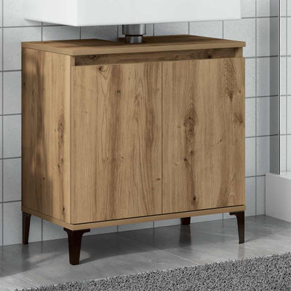 Mobile Lavabo Rovere Artigianale 58x33x60 cm Legno Multistrato | homemem39