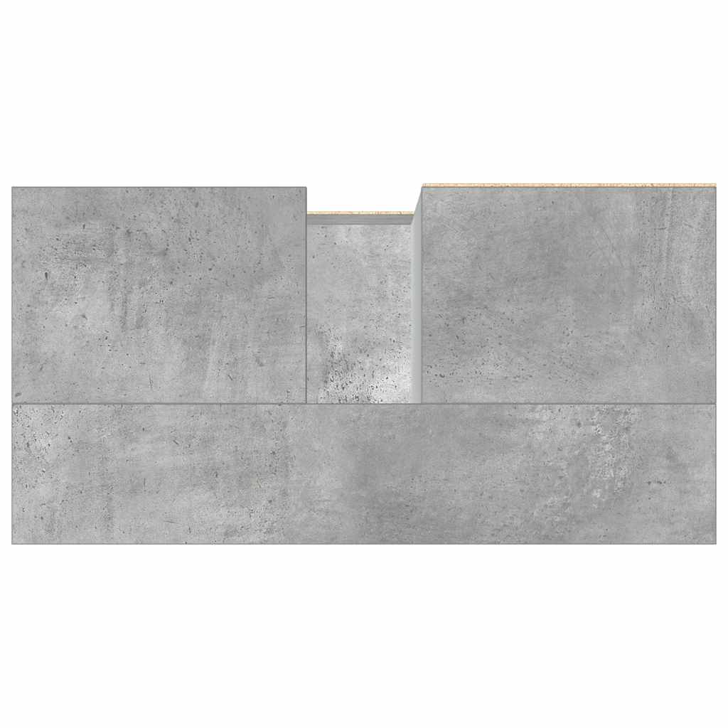 Mobile Lavabo da Bagno Grigio Rovere 65x33x60 cm in Truciolato