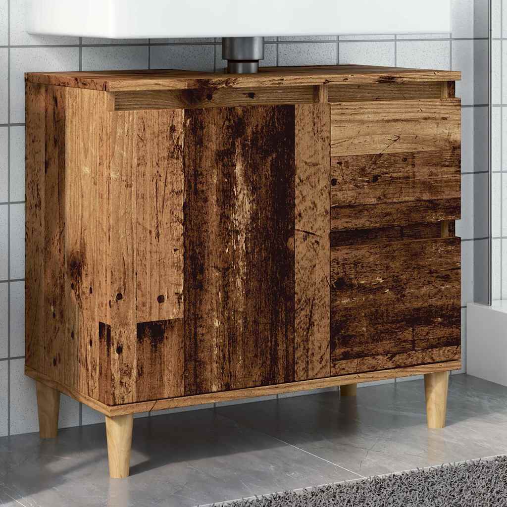 Mobile Sottolavabo Legno Antico 65x33x60 cm in Truciolato | homemem39