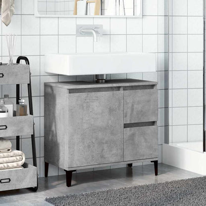 Mobile Lavabo da Bagno Grigio Rovere 65x33x60cm in Truciolato - homemem39