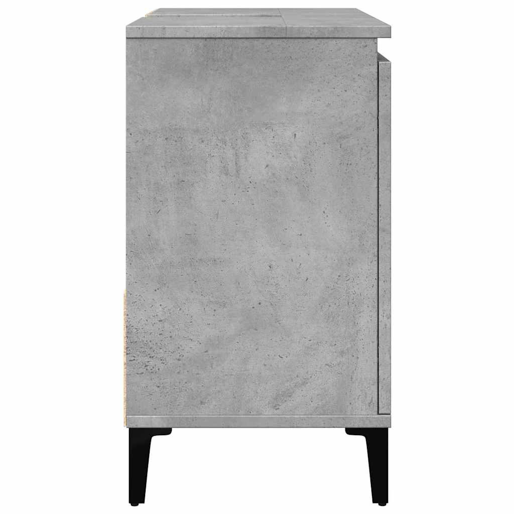 Mobile Lavabo da Bagno Grigio Rovere 65x33x60cm in Truciolato - homemem39