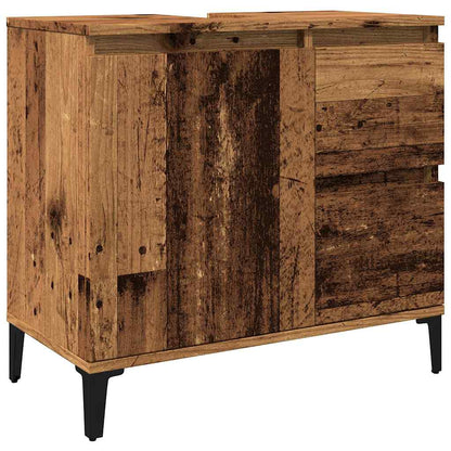 Mobile Sottolavabo Legno Antico 65x33x60 cm in Truciolato