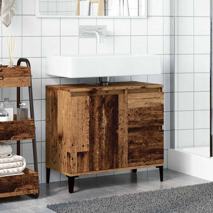 Mobile Sottolavabo Legno Antico 65x33x60 cm in Truciolato | homemem39
