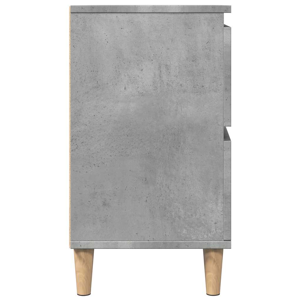 Mobile Lavabo Grigio Cemento 80x33x60 cm in Legno Multistrato | homemem39