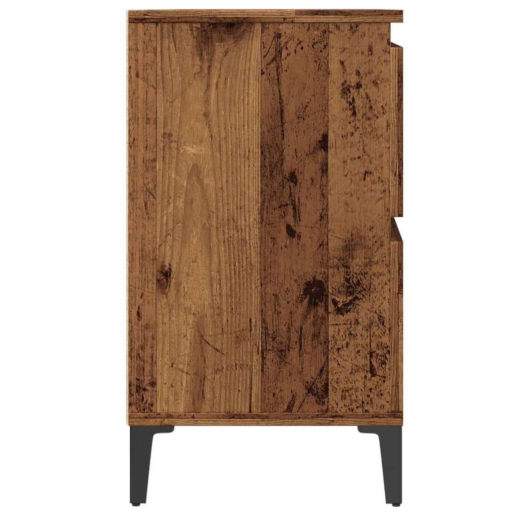 Mobile Lavabo Legno Antico 80x33x60 cm in Legno Multistrato | homemem39