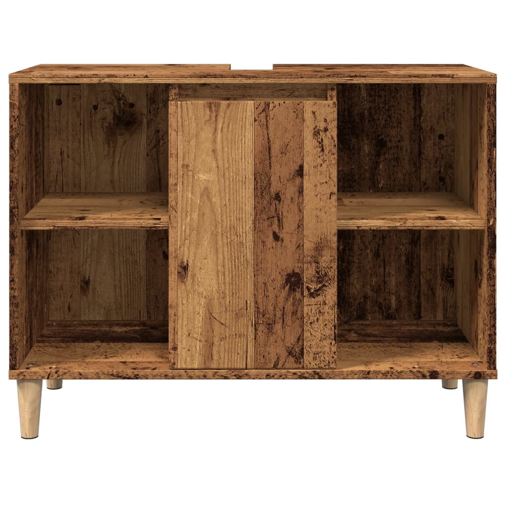 Mobile da Bagno Legno Antico 80x33x60 cm in Legno Multistrato | homemem39