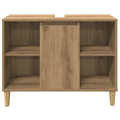 Mobile da Bagno Rovere Artigianale 80x33x60cm Legno Multistrato | homemem39