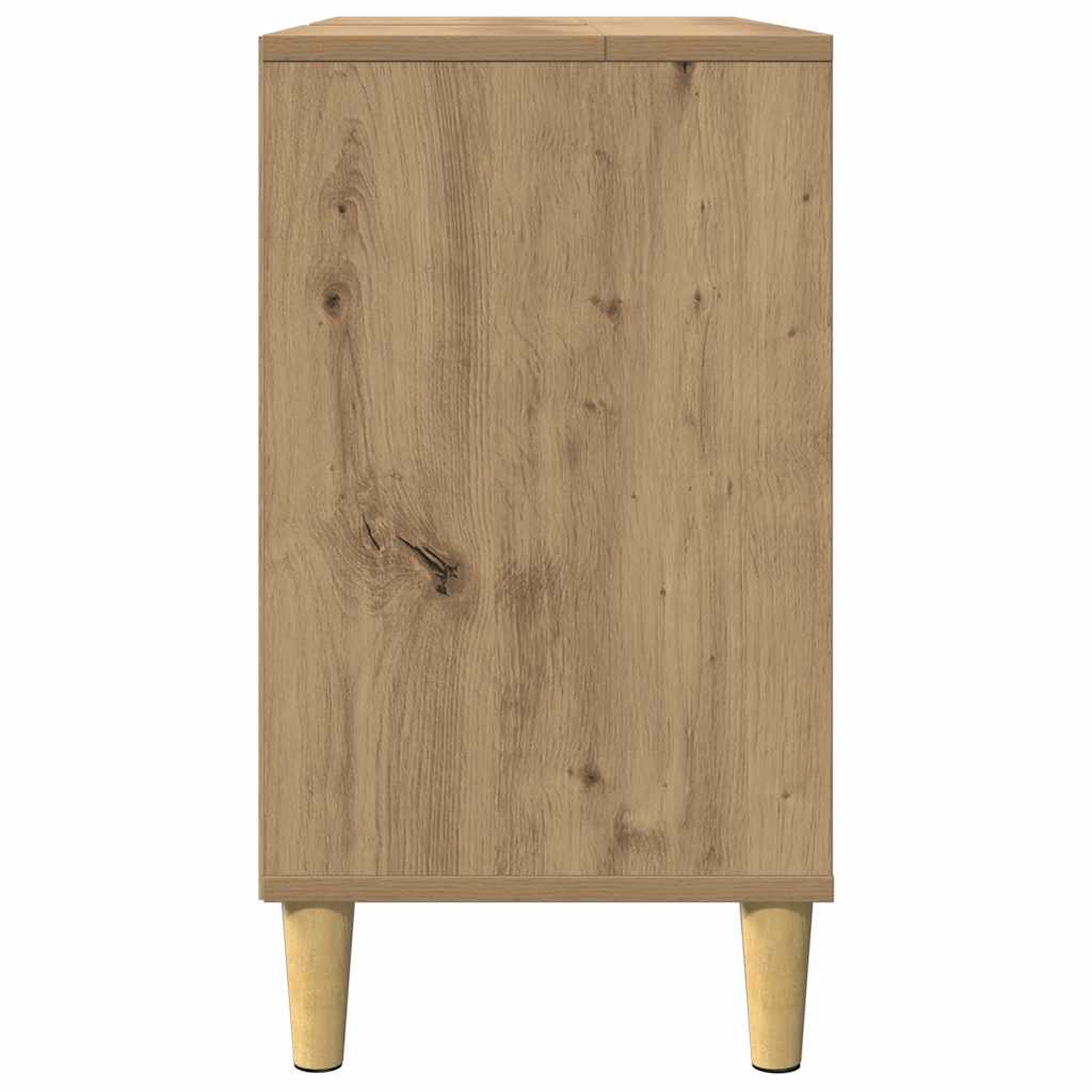 Mobile da Bagno Rovere Artigianale 80x33x60cm Legno Multistrato | homemem39