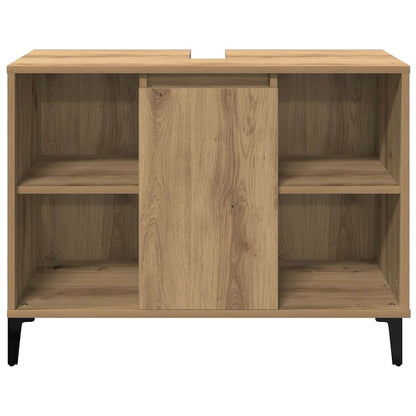 Mobile Lavabo Rovere Artigianale 80x33x60 cm Legno Multistrato | homemem39