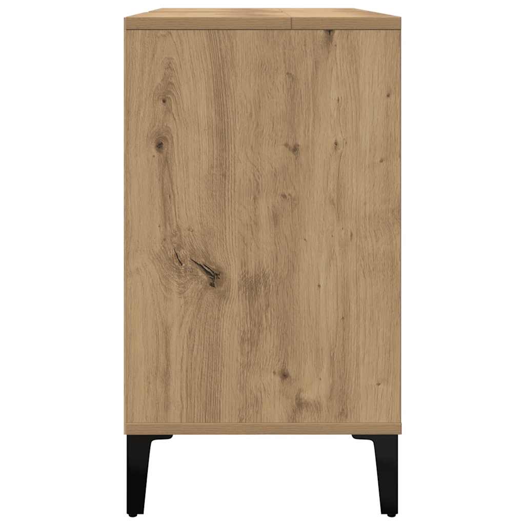 Mobile Lavabo Rovere Artigianale 80x33x60 cm Legno Multistrato | homemem39