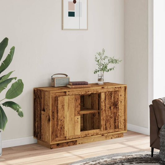 Credenza Legno Antico 102x35x60 cm in Legno Multistrato - homemem39