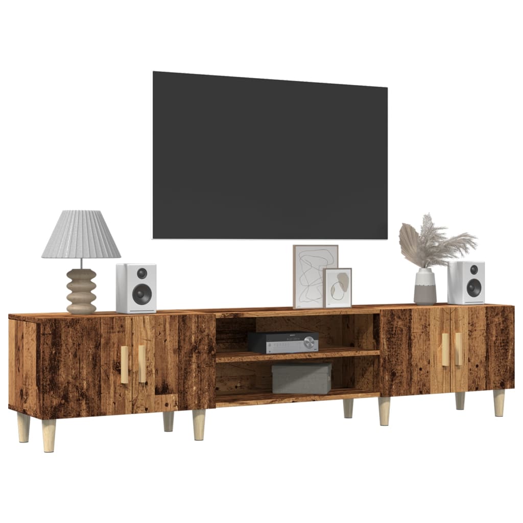 Mobile Porta TV Legno Antico 180x31,5x40cm in Legno Multistrato