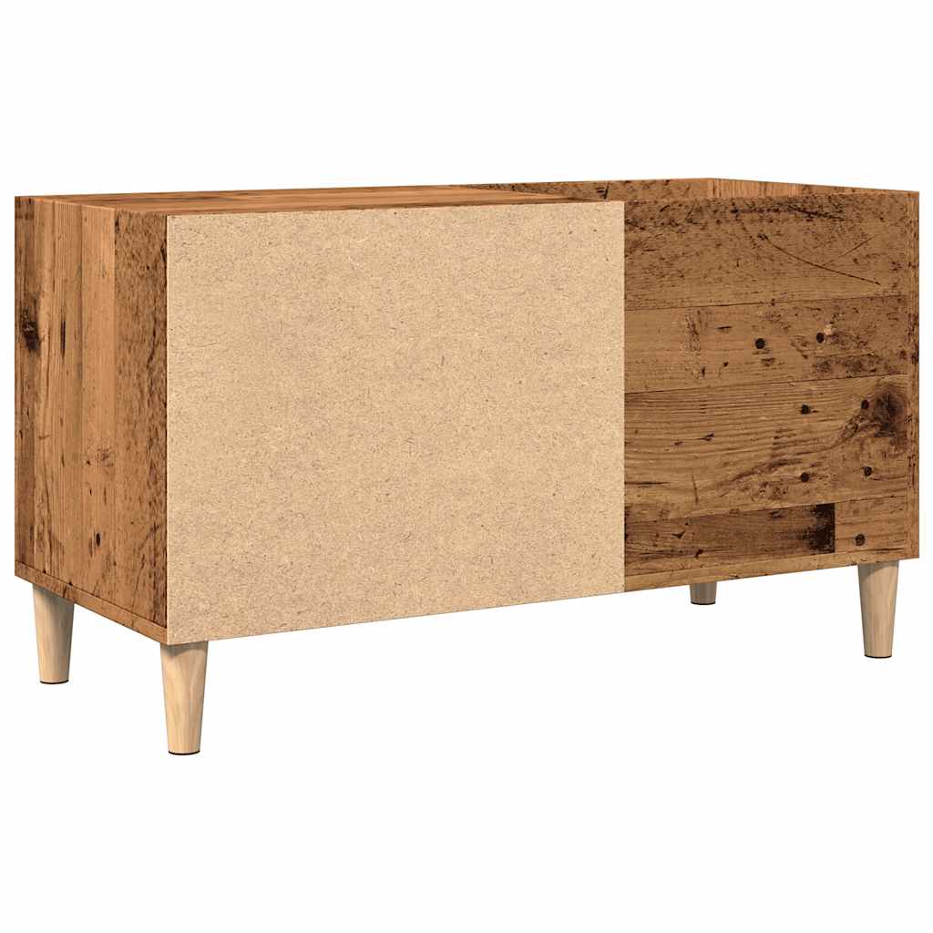 Mobile Porta Dischi Rovere Artigianale 84,5x38x48cm Multistrato