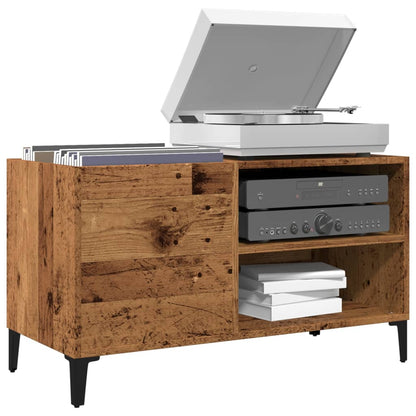Mobile Porta Dischi Legno Antico 84,5x38x48cm Legno Multistrato - homemem39
