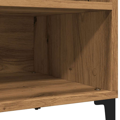 Mobile Porta Dischi Rovere Artigianale 84,5x38x48cm Multistrato - homemem39