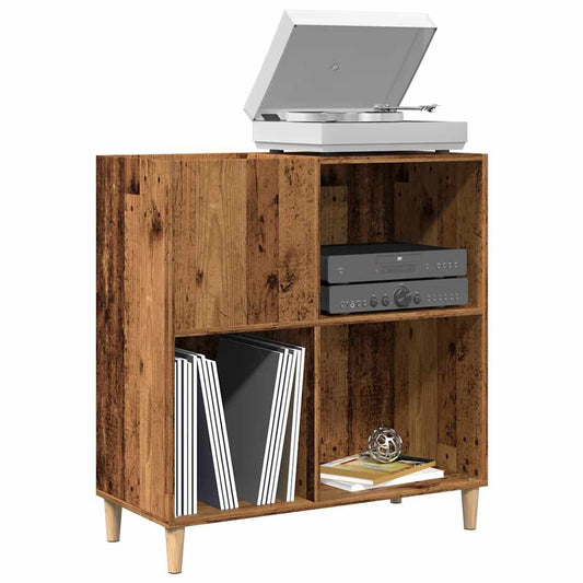 Mobile Porta Dischi Legno Antico 84,5x38x89cm Legno Multistrato - homemem39