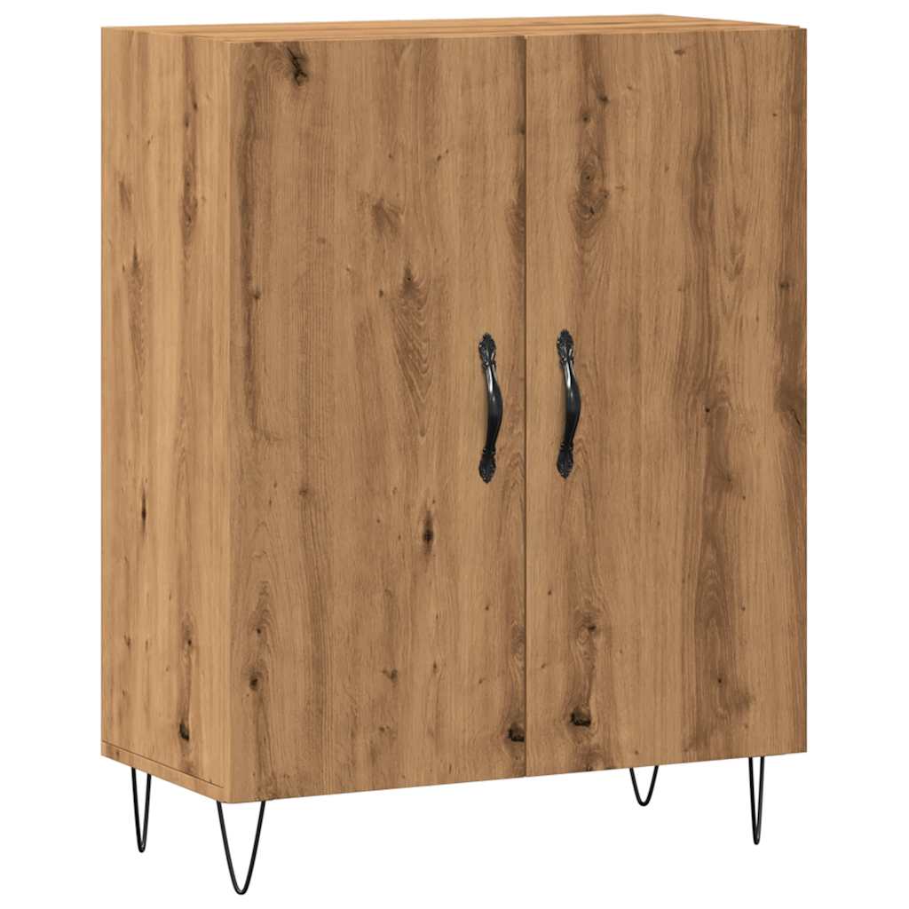 Credenza Rovere Artigianale 69,5x34x90 cm in Legno Multistrato - homemem39