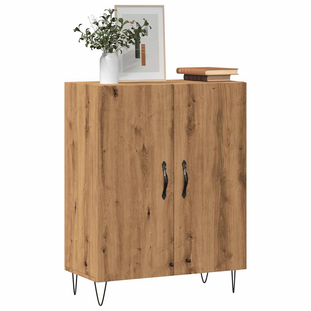 Credenza Rovere Artigianale 69,5x34x90 cm in Legno Multistrato - homemem39
