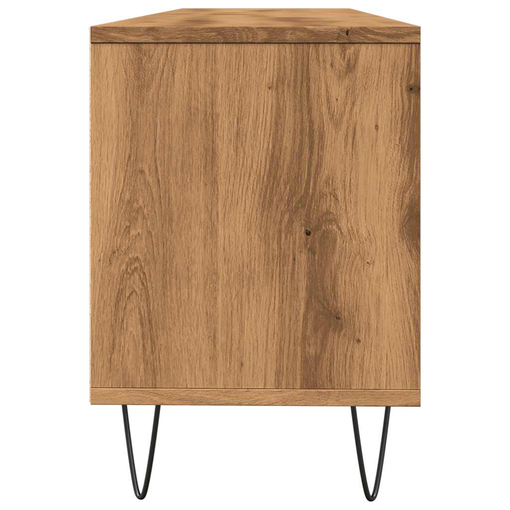 Mobile Porta TV Rovere Artigianale 150x30x44,5 cm Multistrato - homemem39