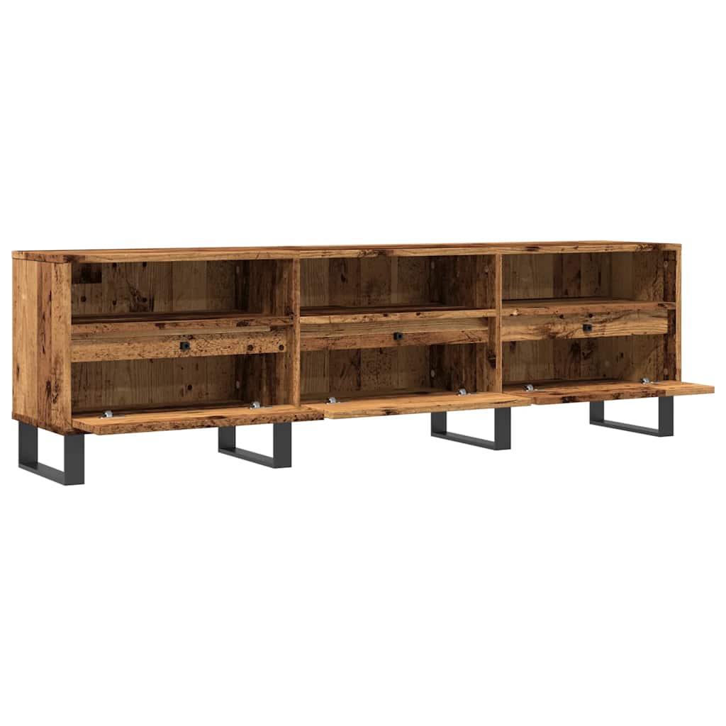Mobile Porta TV Legno Antico 150x30x44,5 cm Legno Multistrato