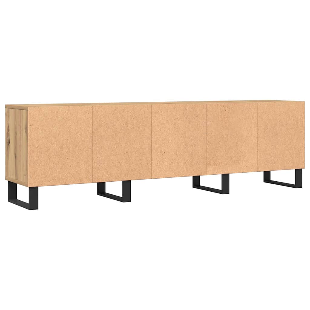 Mobile Porta TV Rovere Artigianale 150x30x44,5 cm Multistrato