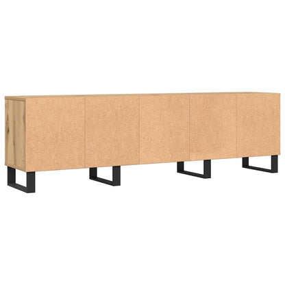 Mobile Porta TV Rovere Artigianale 150x30x44,5 cm Multistrato