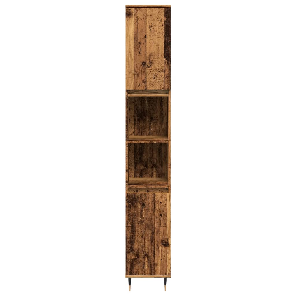 Armadietto Bagno Legno Antico
