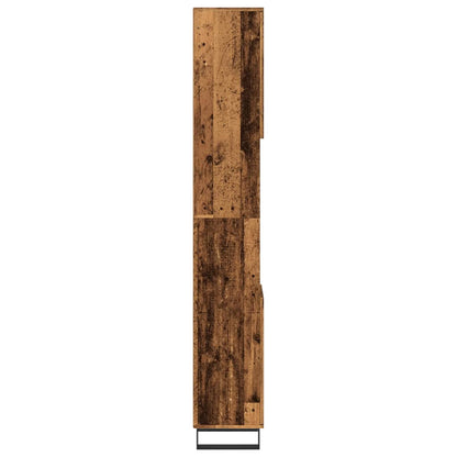 Armadietto Bagno Legno Antico 30x30x190 cm in Legno Multistrato | homemem39
