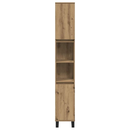 Armadietto Bagno Rovere 30x30x190 cm Legno Multistrato