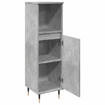Armadietto da Bagno Grigio Cemento 30x30x100 cm in Truciolato | homemem39