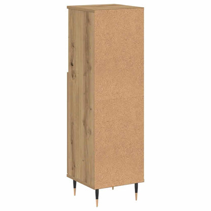 Armadietto da Bagno Rovere Artigianale 30x30x100 cm Truciolato | homemem39
