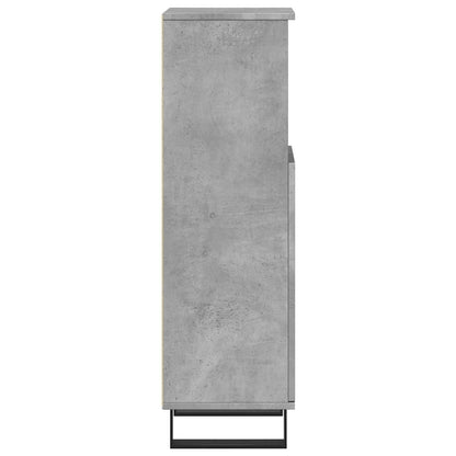 Armadietto da Bagno Grigio Cemento 30x30x100 cm in Truciolato | homemem39