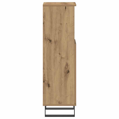 Armadietto da Bagno Rovere Artigianale 30x30x100 cm Truciolato | homemem39