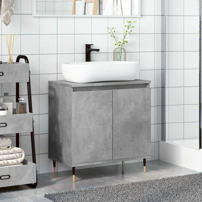 Armadietto da Bagno Grigio Cemento 58x33x60cm in Truciolato | homemem39